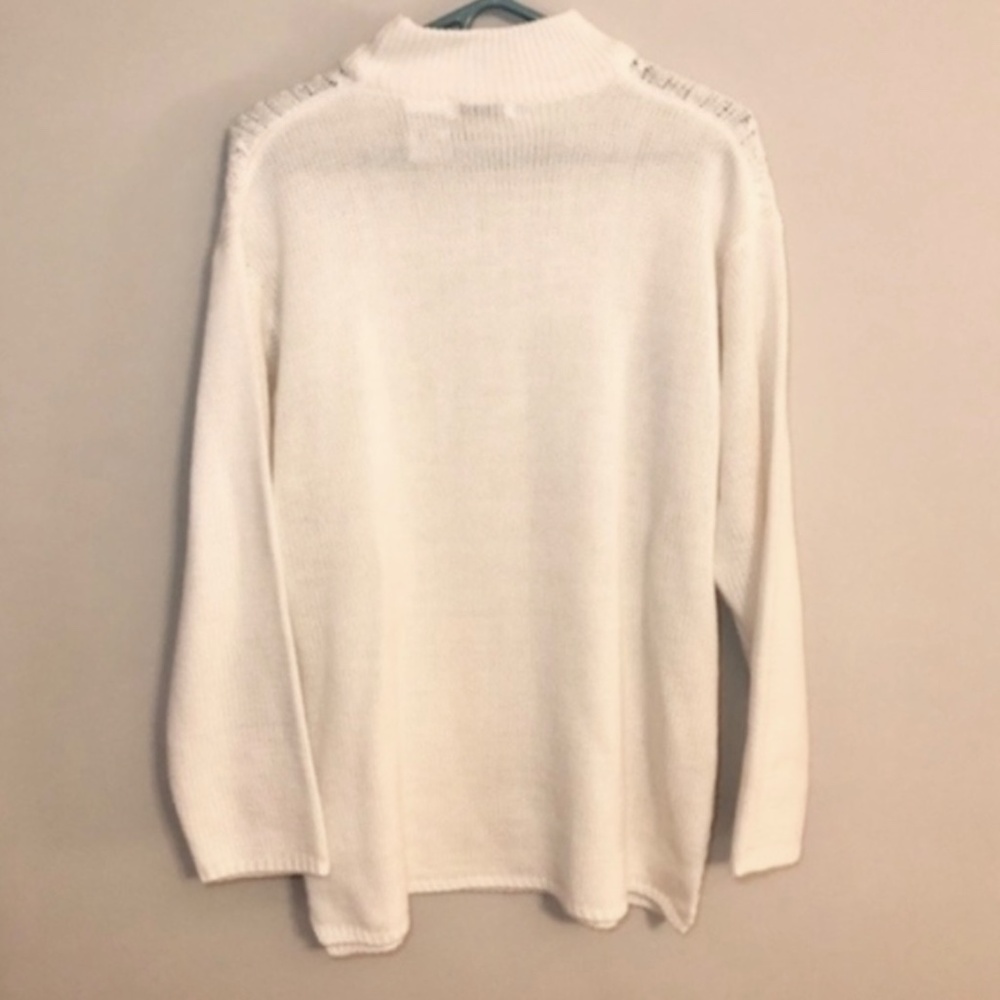 Vintage Cable Knit Mock Neck Sweater - Picture 4 of 4